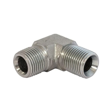 Vinkel 90° nippel/nippel 1/8"BSPP x 1/8"BSPT - 1