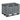Bigbox 1200 x 800 x 790 mm grå 670L m/3 meder. - 1
