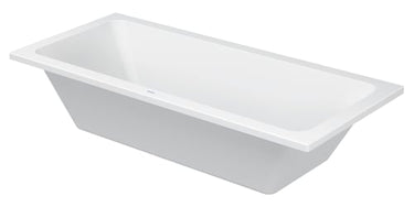Duravit D-Code badekar 1800x800mm 2 ryglæn akryl hvid - 1