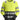 Snickers High-Vis langærmet T-shirt 2433 gul/sort klasse 2 str M - 1