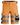 Snickers Hi-Vis shorts orange/sort kl. 1 str 66 - 1