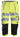 Snickers Hi-Vis piratbukser gul/sort kl. 1/2 str 52 - 1