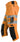 Snickers Hi-Vis piratbukser orange/sort kl. 1/2 str 68 - 2