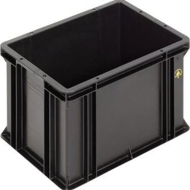 WEZ ESD Standardkasse 400 x 300 x 278 mm sort - 1
