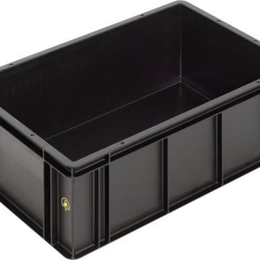WEZ ESD Standardkasse 600 x 400 x 212 mm sort - 1