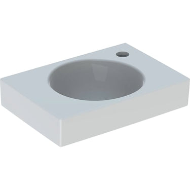 Geberit Preciosa II håndvask 400x280x105mm t/bolte hvid porcelæn - 1