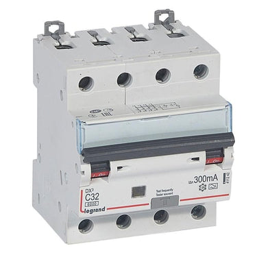 DX³ RCBO kombiafbryder C32 4pol 300mA type-A 4M 6000/6KA - 1