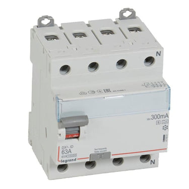 DX³ RCCB fejlstrømsafbryder 63A 4pol 300mA type-A-S 4M 10KA - 1