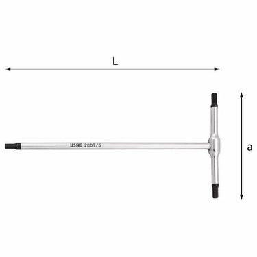 Usag 280T T-unbrakonøgle 3mm - 1