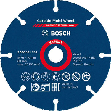 Bosch Skæreskive Multiwheel 76x10mm HM - 1