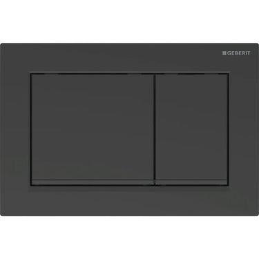 Geberit Omega30 betjeningsplade duo sort - 1
