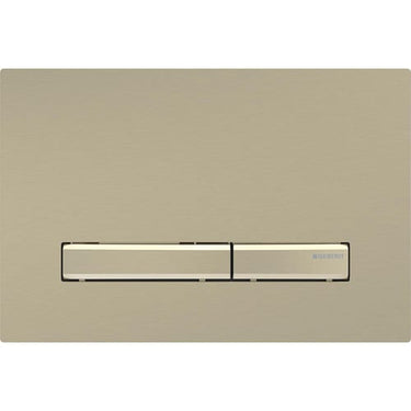 Geberit Sigma50 betjeningsplade duo metal messing - 1