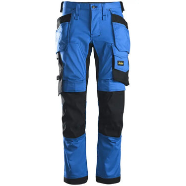 Snickers stretch arbejdsbukser i slim fit m. hylsterlommer 6241 blå/sort str. 46 - 1