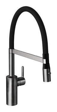Damixa Silhouet Pro køkkenarmatur 223mm m/flex tud børstet børstet grafit grå - 1