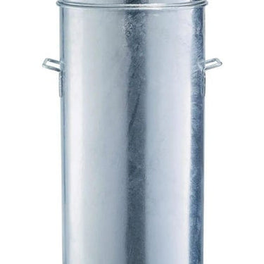 Affaldsbeholder af stål 60L galvaniseret - 1