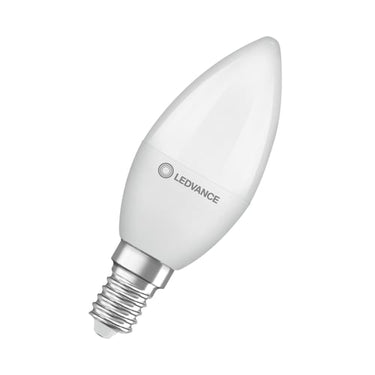 LEDVANCE LED kerte mat 470lm 4,9W/827 (40W) E14 HS - 1