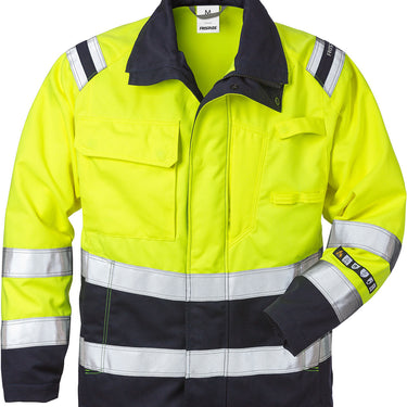 Fristads Flamestat Hi-Vis jakke kl.3 4175 Gul/Marine str 2XL - 1