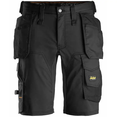 Snickers AllroundWork stretch shorts 6141 m/hylsterlommer sort str. 52 - 1