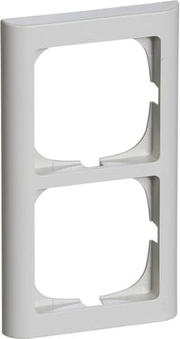 FUGA ramme Softline 63 2 modul lysegrå - 1