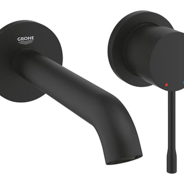 GROHE Essence håndvaskarmatur 183 mm vægmont. Phantom black - 1