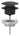 GROHE bundventil 1 1/4"/Ø64 mm Phantom Black - 1