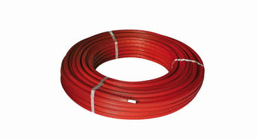Henco PEX-alu-PEX-rør præisoleret rød 16x2mmx100m 6mm iso - 1