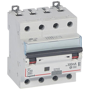DX³ RCBO kombiafbryder C20 4pol 300mA type-A 4M 6000/6KA - 1