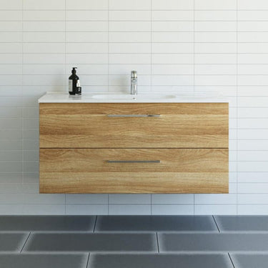 Dansani Mido+ møbelpakke 121 cm 2 sk. vask Kantate varm eg - 1