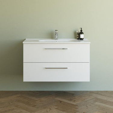Dansani Mido+ møbelpakke 101 cm 2 sk. vask Kantate hvid mat - 1