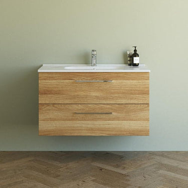 Dansani Mido+ møbelpakke 101 cm 2 sk. vask Kantate varm eg - 1