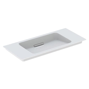 Geberit ONE håndvask 90 x 40 cm u/hanehul hvid/KeraTect blank forkr - 1