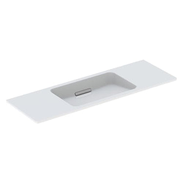 Geberit ONE håndvask 120 x 40 cm u/hanehul hvid/KeraTect børstet blank forkr - 1