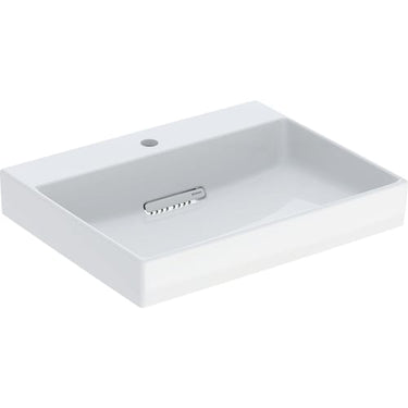 Geberit ONE håndvask 60 x 48 cm m/hanehul hvid/KeraTect blank hvid - 1