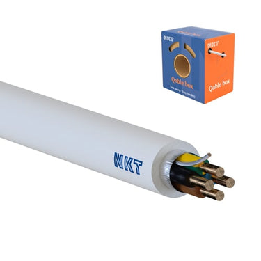 Installationskabel EXLQ 90° Xtra Dca 4G1,5 Hvid Box 50 - 1