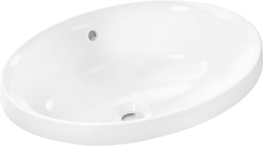 hansgrohe Xuniva D nedfældet håndvask 550/400 u/hh m/overløb hvid - 1