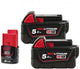 18V Batterisæt 2x5,0AH+1x12V - 1