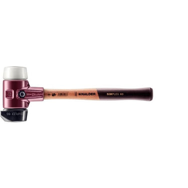 Halder Simplex Bolchehammer Gummiblanding med fod/Superplastik Støbejern Ø60mm - 1