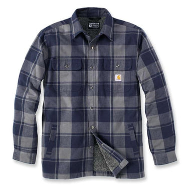 Carhartt Flannel Sherpa-Foret skjortejakke 412/Navy XL - 1