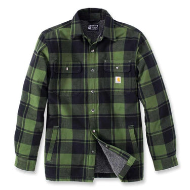 Carhartt Flannel Sherpa-Foret skjortejakke GD3/Grøn S - 1