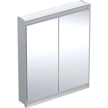 Geberit ONE spejlskab med ComfortLight 2 låger indbyg. 90 x 75 cm alu - 1