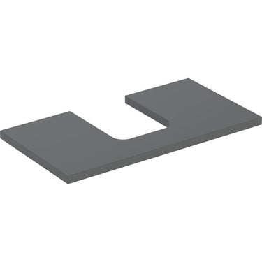 Geberit ONE bordplade t/håndvask udskæring midt 90 x 3 x 47 cm Lava - 1