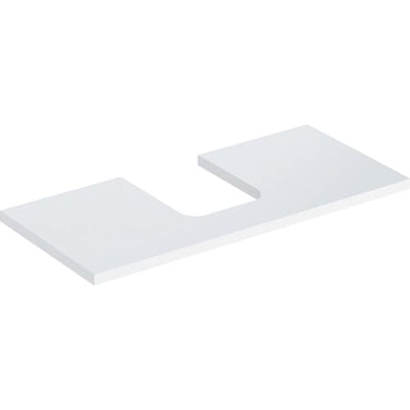 Geberit ONE bordplade t/håndvask udskæring midt 105 x 3 x 47 cm hvid - 1