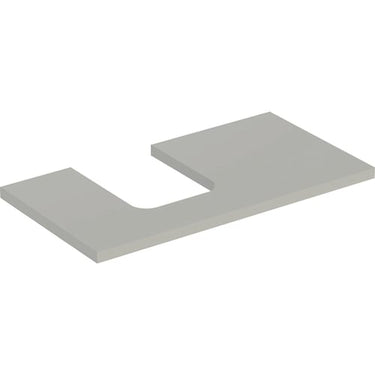 Geberit ONE bordplade t/håndvask udskæring venstre 90 x 3 x 47 cm Greige - 1