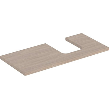 Geberit ONE bordplade t/håndvask udskæring højre 105 x 3 x 47 cm eg - 1