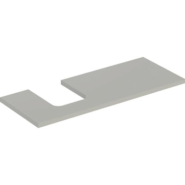 Geberit ONE bordplade t/håndvask udskæring venstre 120 x 3 x 47 cm Greige - 1