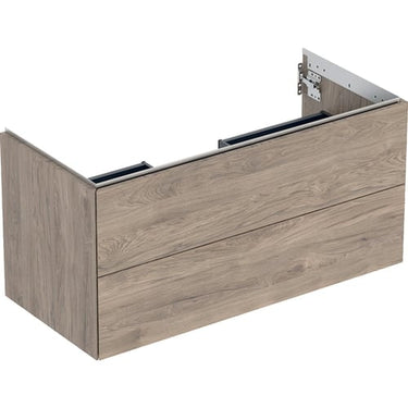 Geberit ONE underskab t/håndvask to skuffer 1050 x 504 x 470 mm nød melamin - 1