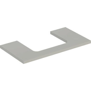Geberit ONE bordplade t/håndvask udskæring midt 90 x 3 x 47 cm Greige - 1