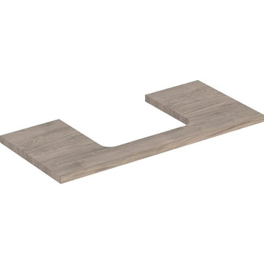 Geberit ONE bordplade t/håndvask udskæring midt 105 x 3 x 47 cm nød - 1