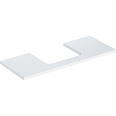 Geberit ONE bordplade t/håndvask udskæring midt 120 x 3 x 47 cm hvid - 1