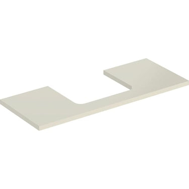 Geberit ONE bordplade t/håndvask udskæring midt 120 x 3 x 47 cm lakeret blankpol. - 1